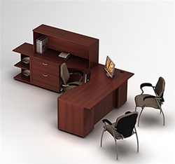 Global Zira Office Desk Configuration 20 at Office Furniture Deals